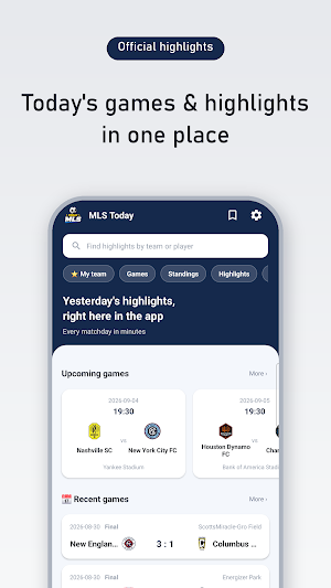 MLS Today Screenshot 1