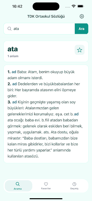 TDK Ortaokul Sözlüğü Screenshot 1