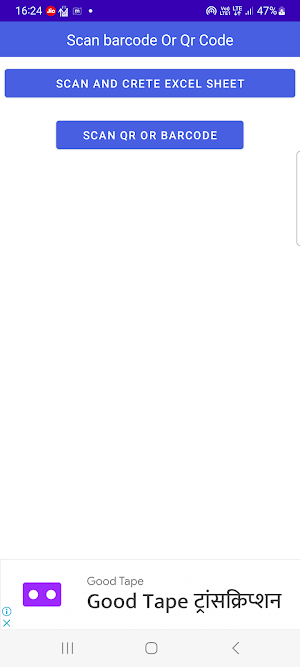 Scan To Excel File Generate Screenshot 1