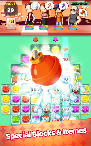 Sweet Jelly Pop 2021 - Match 3 Puzzle Screenshot 1