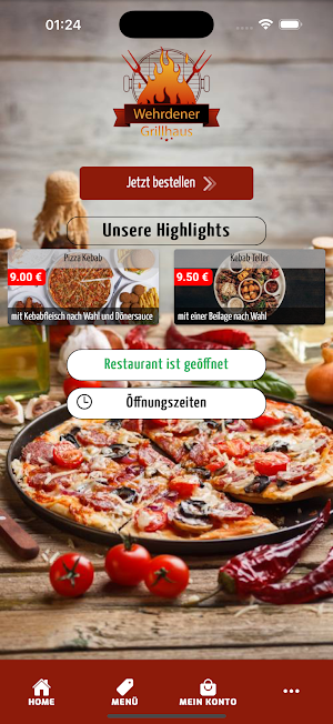 Wehrdener Grillhaus Online Screenshot 0