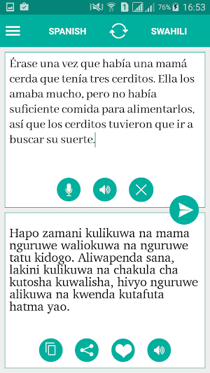 Swahili Spanish Translator Screenshot 0