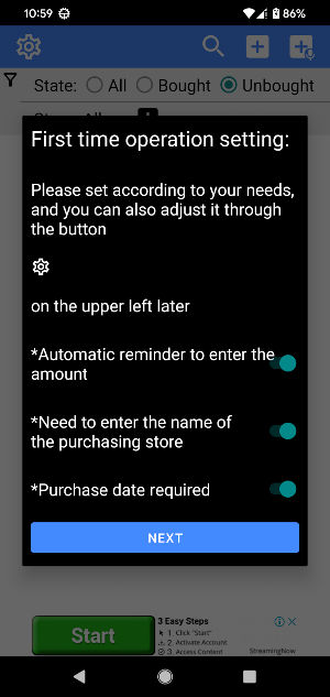 SList: Grocery Shopping List Screenshot 0