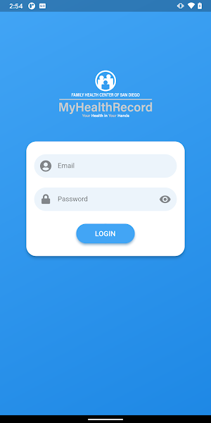 FHCSD MyHealthRecord Screenshot 1