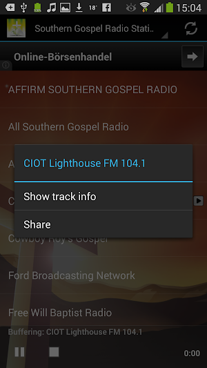 Southern Gospel Radio Stations Screenshot 1