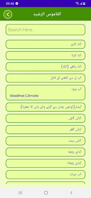 Al Qamoos Ur Rasheed (القاموس الرشید) Screenshot 1