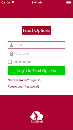 Food Options Screenshot 0