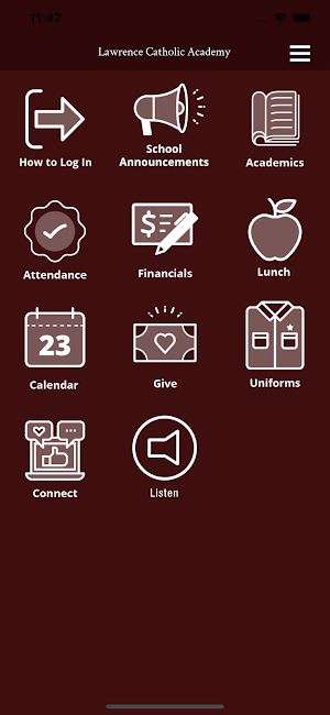 Lawrence Catholic Academy Screenshot 1