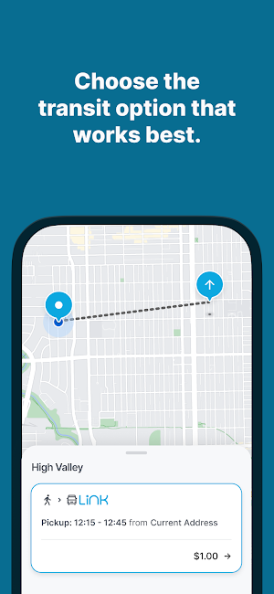 Link Paratransit Screenshot 1