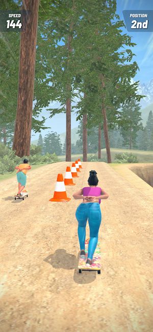 Downhill Skate Race Screenshot 2