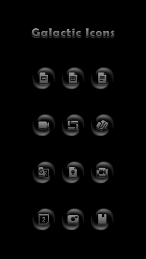 Galactic Gray Icon Pack Screenshot 1