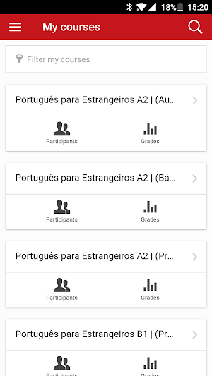 Camões Elearning Screenshot 1