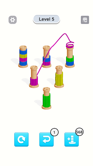 Untangle Yarn: Sort Puzzle Screenshot 1