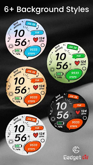 Doodle Digital Watch Face Screenshot 2