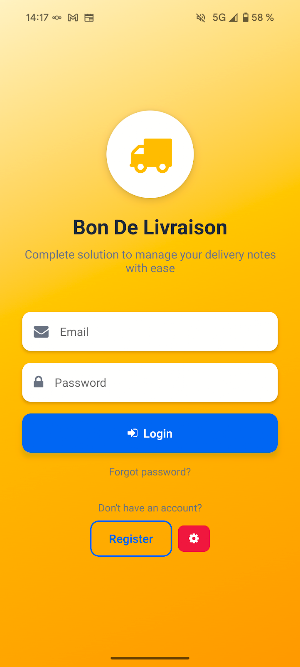 Delivery note Screenshot 0