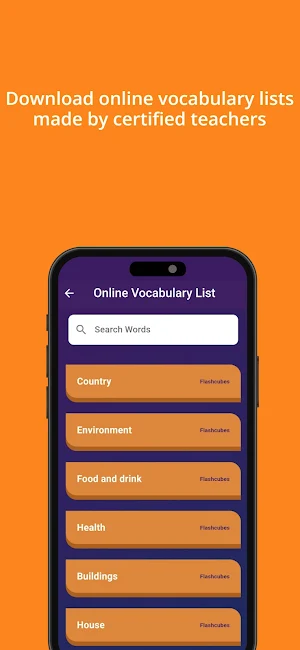 Flashcubes Vocabulary Notebook Screenshot 3
