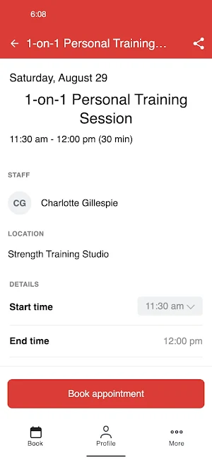 Strength Training Studio Screenshot 2