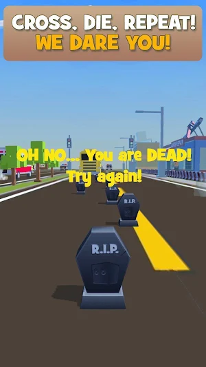 Voxel Rabbit: Cross Road 3d Rush Hour Traffic Trap Screenshot 3