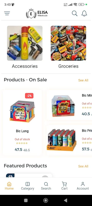 Elisa Wholesale Screenshot 1