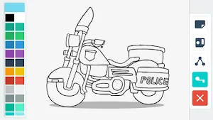 Mobil Polisi Mewarnai Screenshot 2