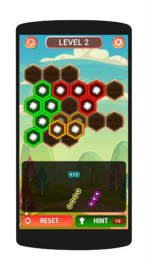 Hexa Jewel Block Puzzle Game Screenshot 1