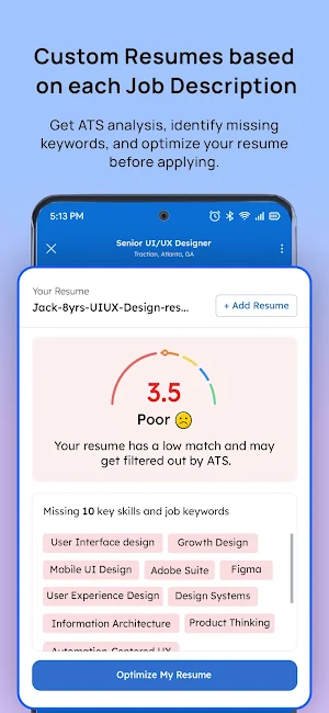 OptimHire Job Auto-Applier Screenshot 2