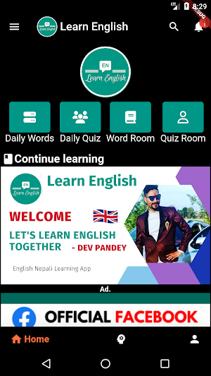Hello English -Words & Grammar Screenshot 0