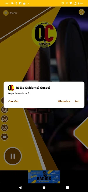 Rádio Ocidental Gospel Screenshot 1
