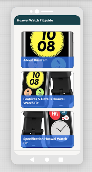 Huawei Watch Fit App Guide Screenshot 1