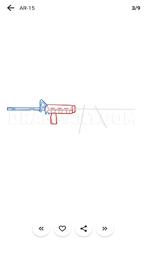 How To Draw Weapons by step Screenshot 2