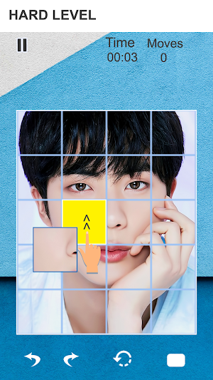 Kim Seok-jin Slide Puzzle Game Screenshot 0