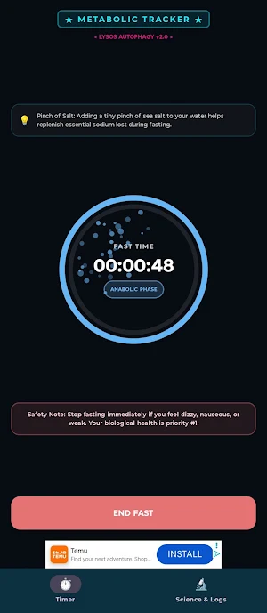 Lysos: Autophagy Fasting Timer Screenshot 0