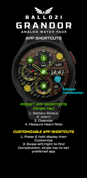 BALLOZI GRANDOR Watch Face Screenshot 2