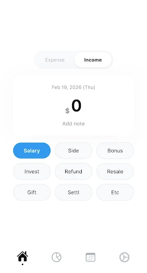 Simple Expense Tracker Budget Screenshot 1