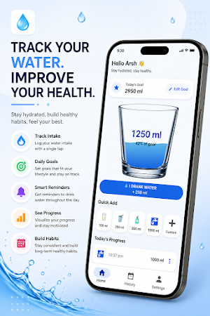 Water Reminder & Tracker Screenshot 1
