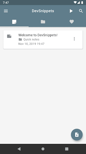 DevSnippets Screenshot 1