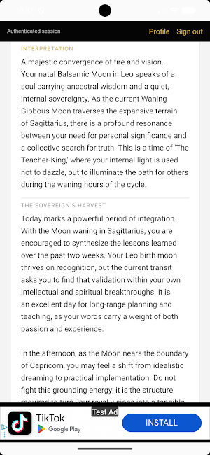 Lunar Companion Screenshot 3