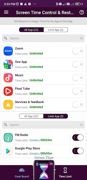 Screen Time Control & Restrain Screenshot 1