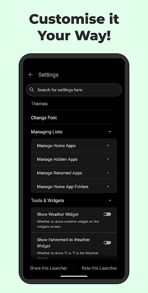 Minimal: Detox Home Launcher Screenshot 3
