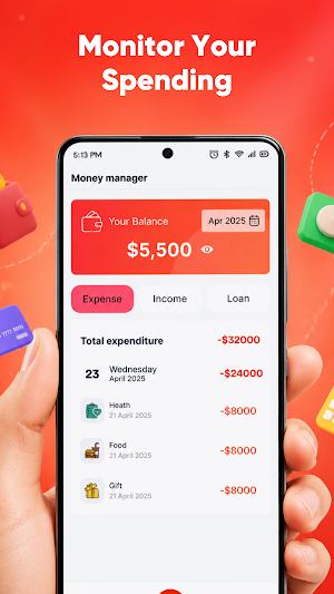 Personal Money Tracker Screenshot 0