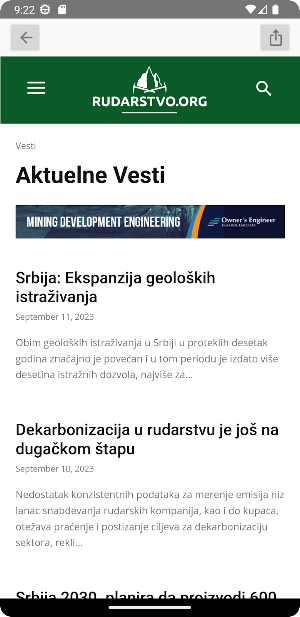 Rudarstvo Vesti Screenshot 3