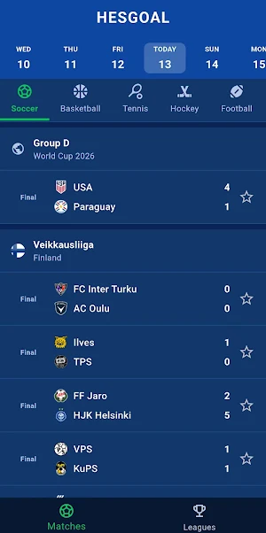HesGoal Tv - Live Sports Screenshot 2