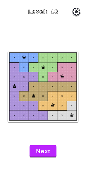 8 Queens Puzzle - Offline Game Screenshot 3
