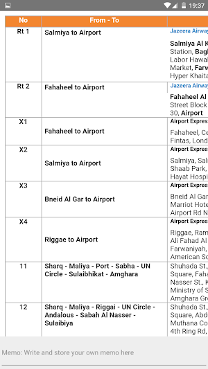 KUWAIT BUS KPTC CITYBUS ROUTE クウェート 科威特 Screenshot 1