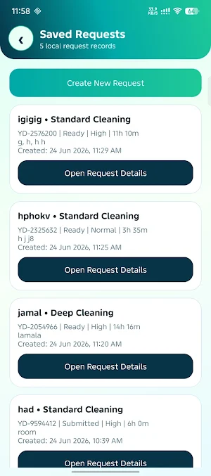 YD Clean Request Manager Screenshot 1