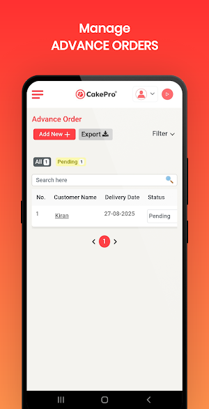 CakePro: Bakery Management App Screenshot 2
