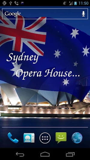 Australia Flag Live Wallpaper Screenshot 2