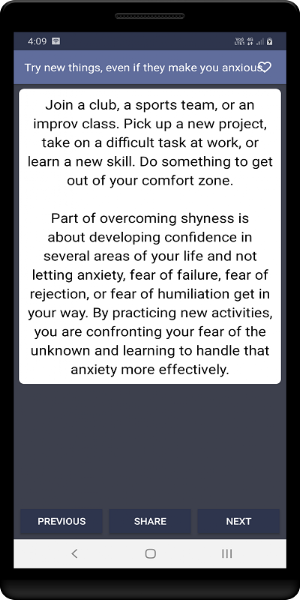 How to overcome shyness Screenshot 1