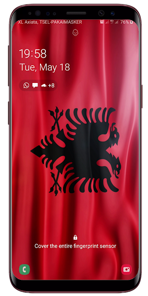 Albania Flag Live Wallpaper Screenshot 3