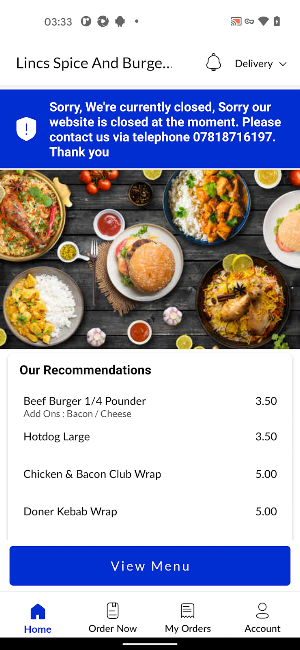 Lincs Spice And Burger Hut Screenshot 1